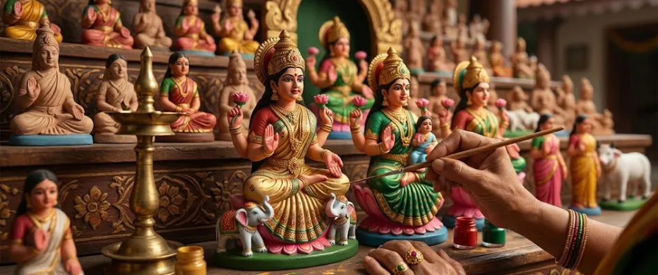 Order of Asthalakshmi Golu dolls