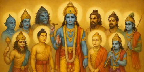 Unique Indian Art: Vishnu’s 10 Incarnations